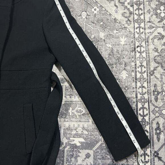 J. Crew Black Lady Day Top Coat Size 6 Italian Double Cloth Wool Blend Italian - Picture 10 of 11